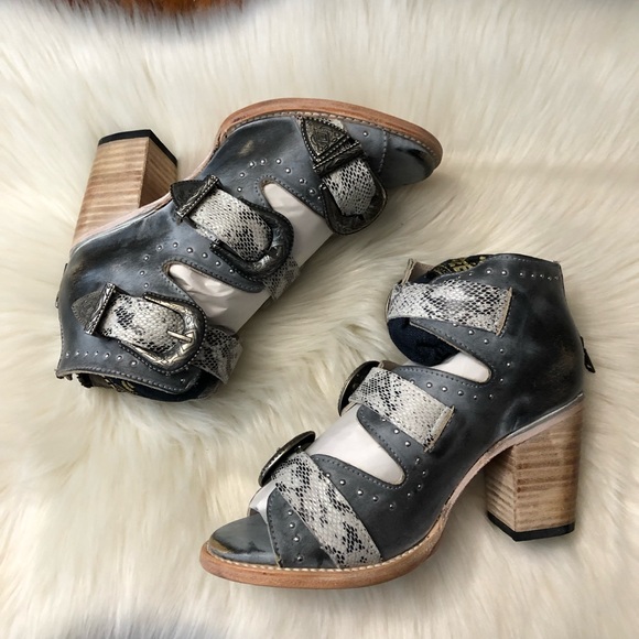 Freebird by Steven Gray and Snake Print Sandals - Picture 2 of 7